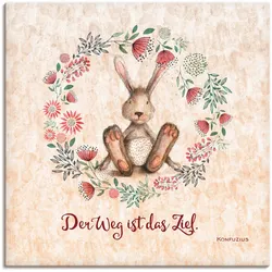 Artland Wandbild »Lebensweisheit Das Ziel«, Tiere, (1 St.), als Alubild, Outdoorbild, Leinwandbild in verschied. Größen Artland Farbe Bild(er): naturfarben