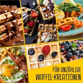 GOURMETmaxx Waffeleisen Waffeln | Silber