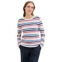 Tom Tailor Pullover - Colorful Knit Stripe Design -