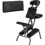 Tectake tectake® Massagestuhl aus Kunstleder - schwarz