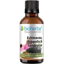 Bioherba Echinacea Propolis und Sambucus Tropfen 50 ml