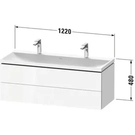Duravit L-Cube 3-tlg. Weiß Matt