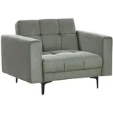 Beliani Sessel ALNES Stoff 72 x 71 x 70 cm Dunkelgrün mit verstellbarer Rückenlehne