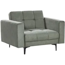 Beliani Sessel ALNES Stoff 72 x 71 x 70 cm Dunkelgrün mit verstellbarer Rückenlehne
