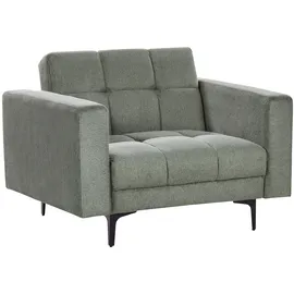 Beliani Sessel ALNES Stoff 72 x 71 x 70 cm Dunkelgrün mit verstellbarer Rückenlehne