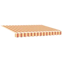 VidaXL Automatische einziehbare Markise Gelb und Orange 350x250 cm