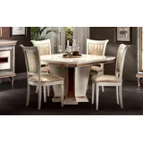 JVmoebel Esstisch Barocker Esstisch für Esszimmer und Wohnzimmer Set, Made in Europa weiß