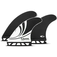 Futures Thruster Fin Set Sharp Eye Honeycomb M Fin 25, Farbe: Weiss, Finnenbox: futures