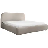 Meblito Polsterbett Doppelbett Sollia Schlafzimmer Bettkasten 140/160/180x200 cm Beige (Abriamo 3) - Beige