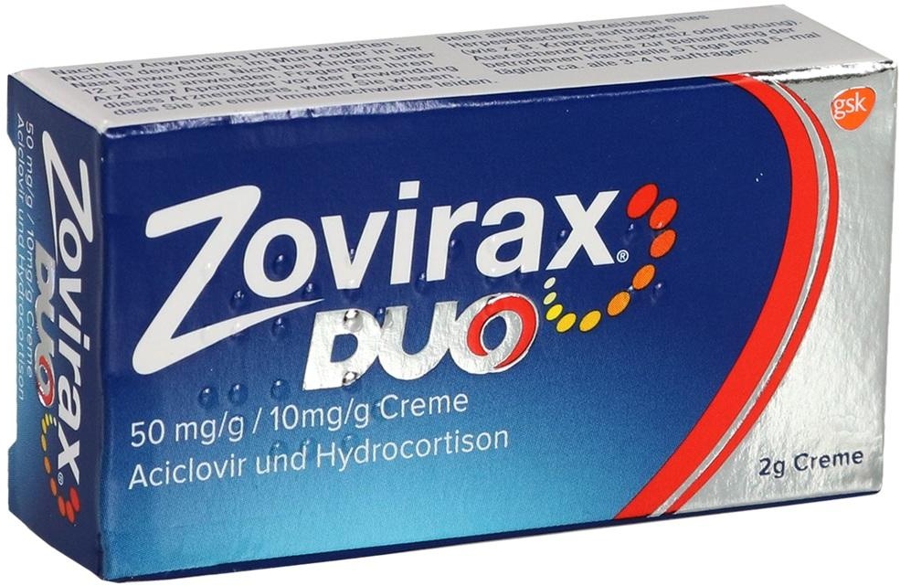Zovirax Duo 50 mg/G / 10 mg/G 2 G