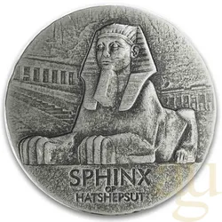 5 Unzen Silbermünze Republic of Tschad Sphinx of Hatshepsut 2019
