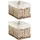 Home4You Aufbewahrungskorb 30 x 19 cm Beige/Braun