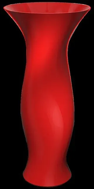 Glassdesign Dame Säulenwaschtisch VetroFreddo mit AntiScratch - Ferrari Rot