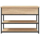 vidaXL Schuhbank Sonoma-Eiche 70x42,5x50 cm Holzwerkstoff