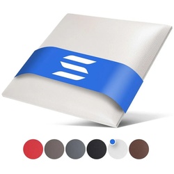 softwalls Kopfteil Wandkissen Kunstleder – Kopfteil Bett Wandpaneel, Weiß – 30×30, (1 St), Schalldämmend