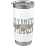 Retro Sydney Australien Doppelwandiger Edelstahl-Thermobecher