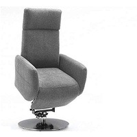 Cavadore TV-Sessel Cobra mit 2 E-Motoren und Aufstehhilfe / Elektrisch verstellbarer Fernsehsessel mit Fernbedienung / Relaxfunktion, Liegefunktion / bis 130 kg / M: 71 x 110 x 82 / Hellgrau