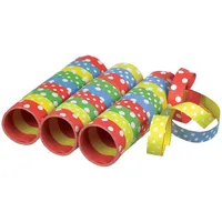 amscan® Luftschlangen Punkte 3 Rollen 1,4 m x 400 cm