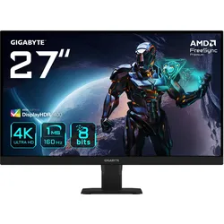 GIGABYTE Gaming-Monitor "GS27U", F (A-G), schwarz, Monitore