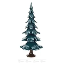 Dregeno Erzgebirge Massivholzbaum 24,5 cm grün/weiß