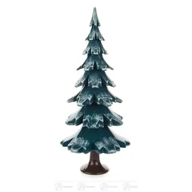 Dregeno Erzgebirge Massivholzbaum 24,5 cm grün/weiß