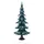 Dregeno Erzgebirge Massivholzbaum 24,5 cm grün/weiß