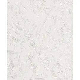 Rasch Textil Rasch Vliestapete 483482 Basic putzstruktur weiß, 10,05 x 0,53 m