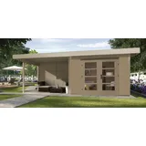 5,9 x 2,4 m natur inkl. Anbau