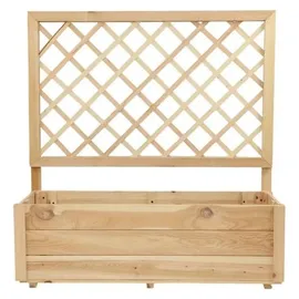 hardin 1fachgut Pflanzkasten mit Rankgitter 98 x 34 x 104 cm Natur