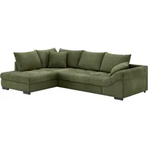 Mr. Couch Ecksofa "Allegro, L-Form", grün (memphis 12 grün), B:303cm H:86cm T:202cm, Memphis (Grundgewebe - 100% Polyester; Nutzschicht- 90% Polyester / 10% Polyamide), Sofas, Ecksofa, mit Hochschläfer-Bettauszug, wahlweise mit Kaltschaum