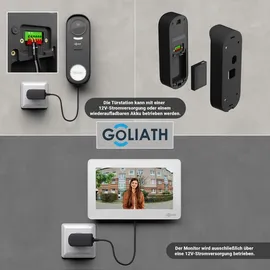 Goliath Funk Video Türklingel mit Kamera