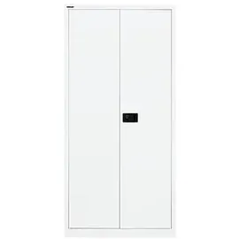 BISLEY Putzmittelschrank Universal E782AAG696 verkehrsweiß 4 Fachböden 91,4 x 40,0 x 195,0 cm, aufgebaut, 1 St.