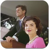 Untersetzer aus Kork – Jackie und John Kennedy President USA – 1 Stück (95 x 95 mm)