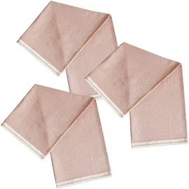 framsohn frottier Geschirrtuch FRAMSOHN FROTTIER "Modern Living Fischgrät", rosa (altrosa), B:50cm L:70cm, 100% Baumwolle, Geschirrtücher, Geschirrtuch, dichte Feinwebung, in Österreich hergestellt, 50x70 cm