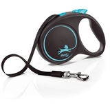 Flexi Black Design L leash 5 m 50 kg blue