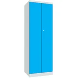 PAVOY Flügeltürschrank, HxBxT 1.800 x 600 x 500 mm, lichtblau, lichtgrau