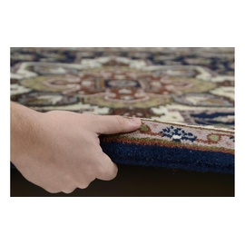 THEKO Wollteppich »Royal Heriz«, & Schlafzimmer, 258648-2 blau , Wolle, Orient-Optik, ideal im Wohnzimmer