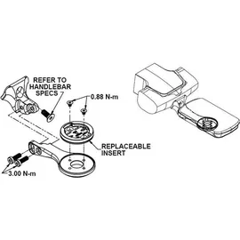 K-Edge Garmin Integrated Fahrradcomputerhalterung - schwarz - Einheitsgröße