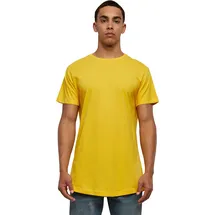 URBAN CLASSICS Shaped Long Tee T-Shirt, Gelb (Chrome Yellow), XS