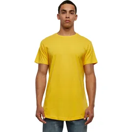 URBAN CLASSICS Shaped Long Tee T-Shirt, Gelb (Chrome Yellow), XS