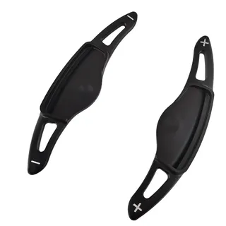 DECI 2 Stücke Lenkrad Schaltwippen für Hyundai I30 Wagon PD 2019 Veloster JS 2021,Schaltwippen Verlängerung Lenkradschaltung Paddle,A/Black