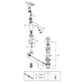 Grohe BauLoop Einhandmischer Chrom
