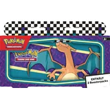 Pokémon Pokémon-Sammelkartenspiel: Stifteetui für den Schulanfang – Glurak (1 Tin-Box & 2 Boosterpacks)