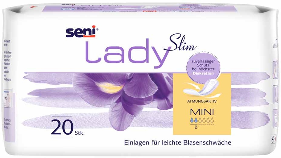 SENI LADY Slim atmungsaktive Einlagen, Mini