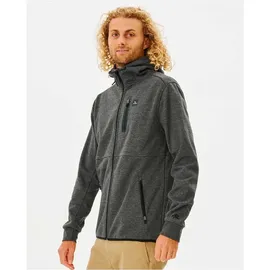 Rip Curl Anti Series Departed Reißverschlusspullover - Charcoal Marle, - M