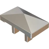 osmo holz OSMO Pfostenkappe Wandanschlusspf. Grau
