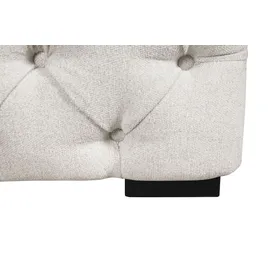 Home Affaire Chesterfield-Sessel Kalina Polyester 110 x 67 x 98 cm Beige mit klassischer Chesterfield-Knopfheftung
