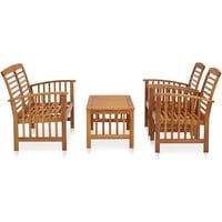 vidaXL 4-tlg Garten-Lounge-Set Massivholz Akazie