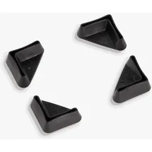 Beefer Ersatzfüße 4er-Satz Kunststoff schwarz