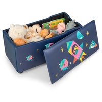 Costway Gepolsterte Spielzeugkiste, Kinder Aufbewahrungsbox mit abnehmbarem Deckel